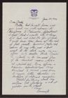 Letter from from Bancroft F. Moseley to his father